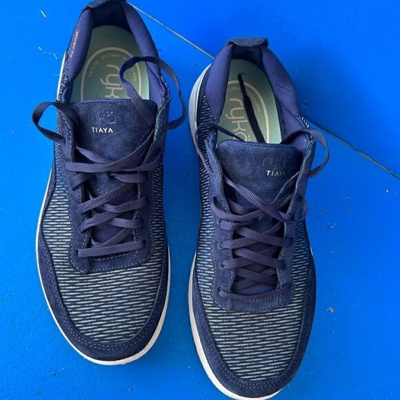 Ryka Women's Tiaya Mesh & Suede Lace-Up Walking Sneakers, Black Size 10M - Picture 4 of 6